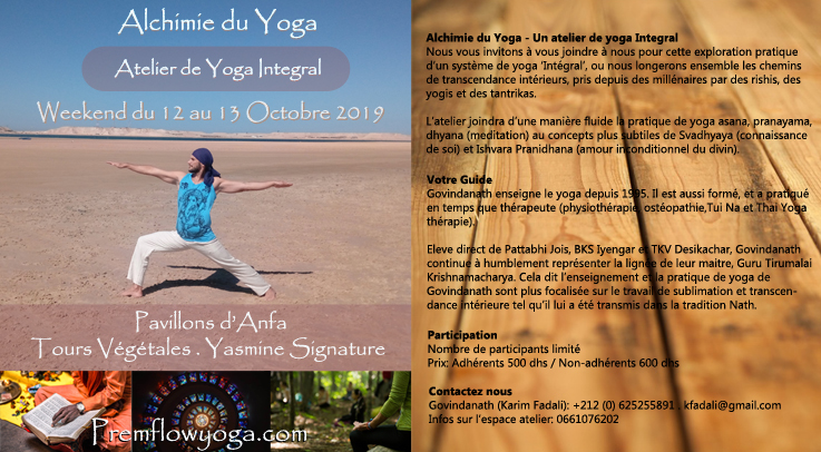Oct 12 & 13 Casablanca Yoga Workshop